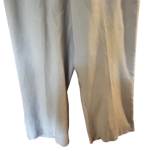 INC International Concepts Women's Beige 100% Linen Wide Leg Pants Size 12 - Picture 9 of 14